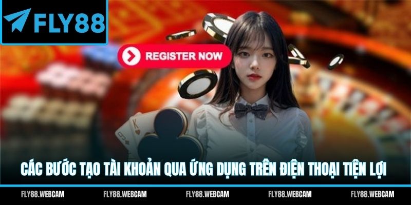 Các bước tạo tài khoản qua ứng dụng trên điện thoại tiện lợi