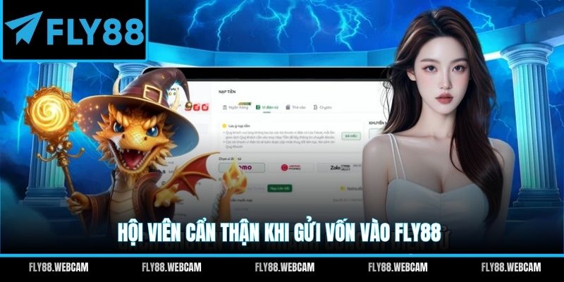 Hội viên cẩn thận khi gửi vốn vào FLY88
