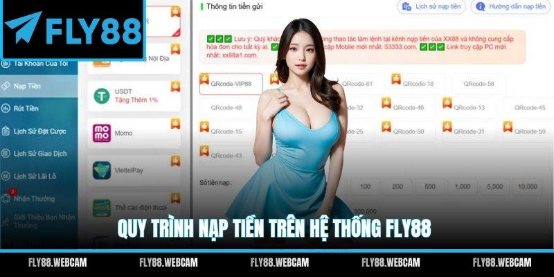 Quy trình nạp tiền trên hệ thống FLY88